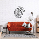 Brain and Heart Metal Wall Art - BrossHome Metal Wall Art