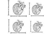 Brain and Heart Metal Wall Art - BrossHome Metal Wall Art