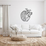 Brain and Heart Metal Wall Art - BrossHome Metal Wall Art