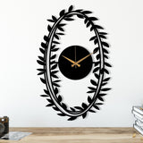 Branch Patterned Metal Wall Clock - BrossHome Metal Wall Art
