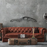 C2 Corvette Silhouette Metal Wall Art - BrossHome Metal Wall Art