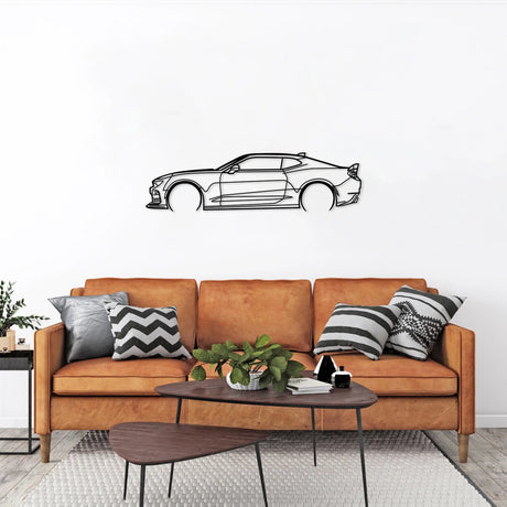 Camaro SS 1LE Silhouette Wall Art - BrossHome Metal Wall Art
