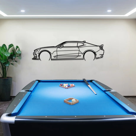 Camaro SS 1LE Silhouette Wall Art - BrossHome Metal Wall Art
