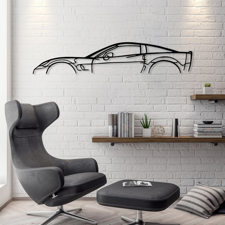 Corvette C6 ZR1 Car Silhouette Metal Wall Art