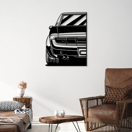 Celica TA22 Car Silhouette Metal Wall Art (Rear View) - BrossHome Metal Wall Art