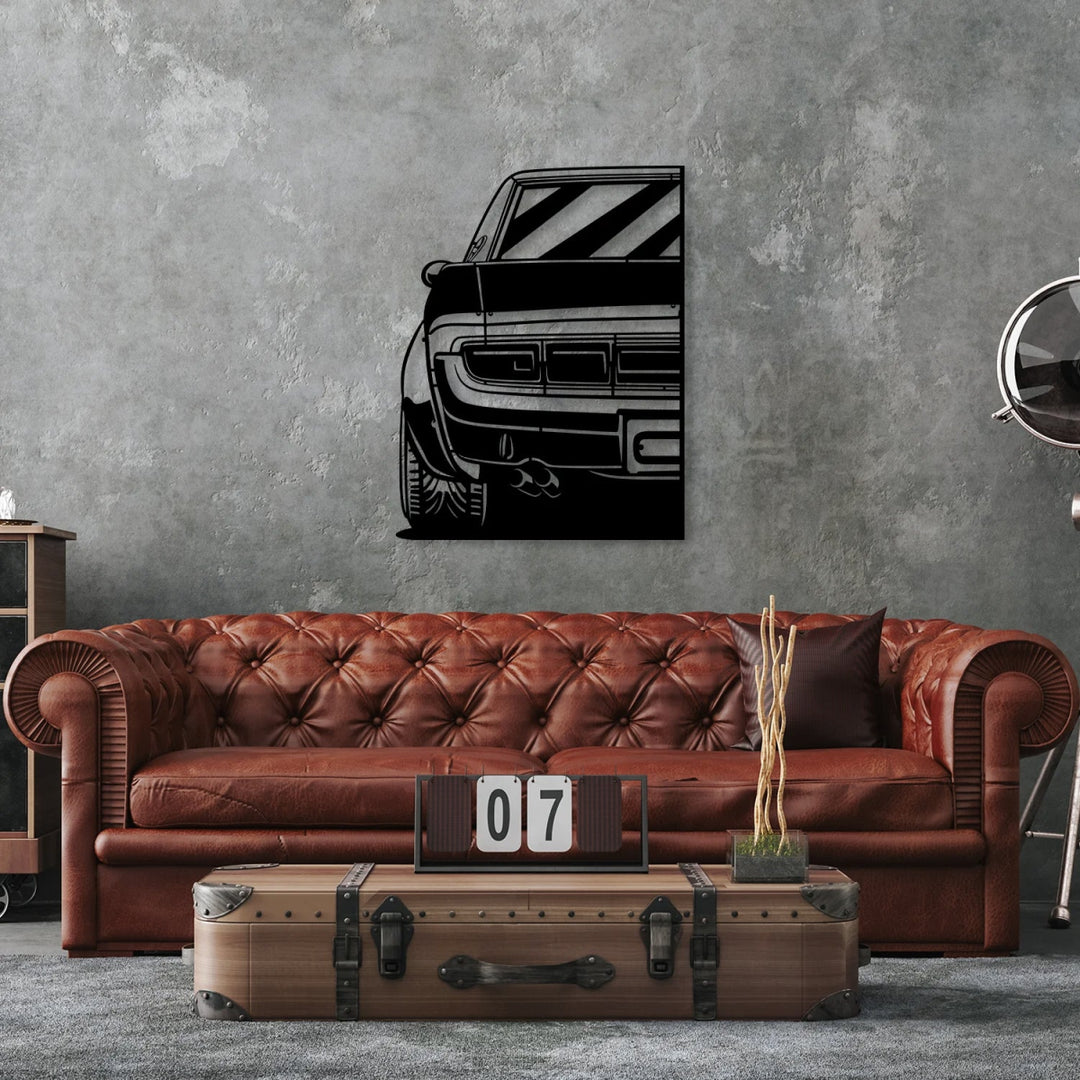 Celica TA22 Car Silhouette Metal Wall Art (Rear View) - BrossHome Metal Wall Art
