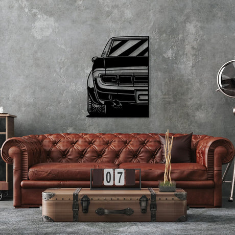 Celica TA22 Car Silhouette Metal Wall Art (Rear View) - BrossHome Metal Wall Art