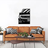 Celica TA22 Car Silhouette Metal Wall Art (Rear View) - BrossHome Metal Wall Art