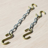 Chains and S Hooks (Set of 2) for Hanging Metal Signs - BrossHome Metal Wall Art