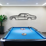 Chevy Nova 1970 Metal Car Silhouette Wall Art - BrossHome Metal Wall Art