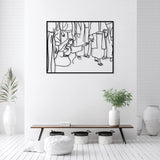 Christ and The Bleeding Woman Metal Wall Art - BrossHome Metal Wall Art
