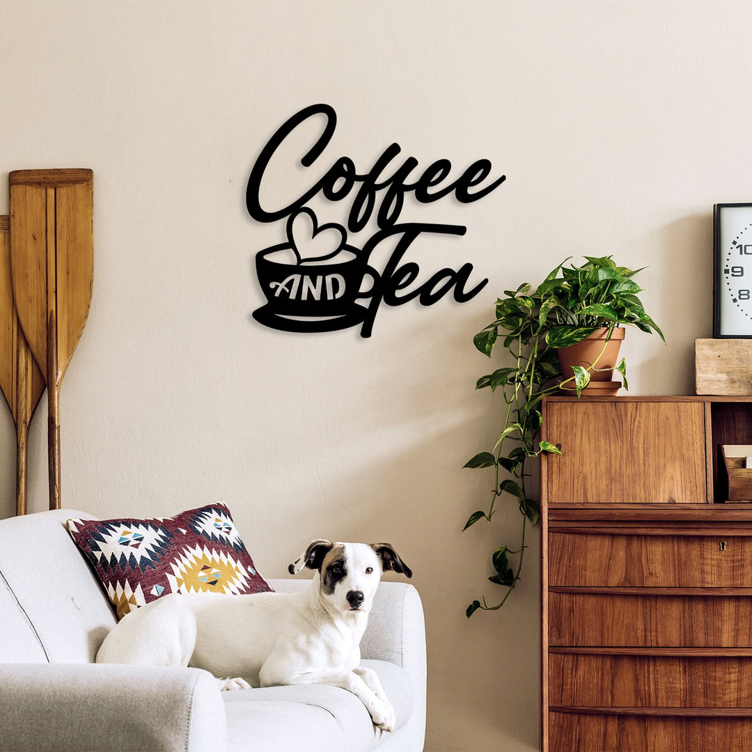 Metal Coffee and Tea Wall Art