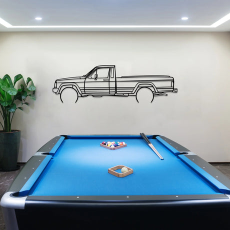 Comanche Car Silhouette Metal Wall Art - BrossHome Metal Wall Art