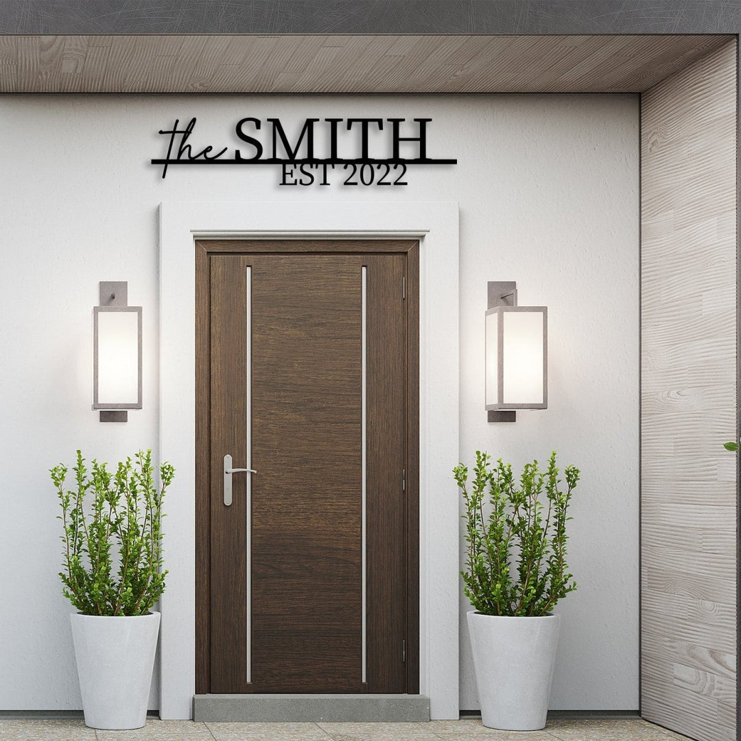Custom Address Metal Garden Sign - BrossHome Metal Wall Art