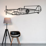 Custom Aircraft Wireframe Metal Decor - BrossHome Metal Wall Art