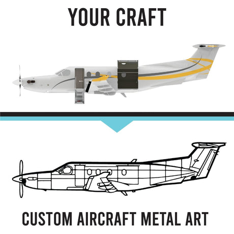 Custom Aircraft Wireframe Metal Decor - BrossHome Metal Wall Art