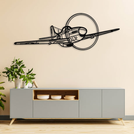 Custom Aircraft Wireframe Metal Decor - BrossHome Metal Wall Art
