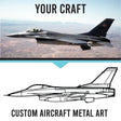 Custom Aircraft Wireframe Metal Decor - BrossHome Metal Wall Art