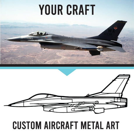 Custom Aircraft Wireframe Metal Decor - BrossHome Metal Wall Art