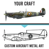 Custom Aircraft Wireframe Metal Decor - BrossHome Metal Wall Art