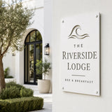 Custom Business Logo Sign – Personalized Raw Steel Metal Wall Sign - BrossHome Metal Wall Art
