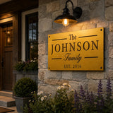 Custom Business Logo Sign – Personalized Raw Steel Metal Wall Sign - BrossHome Metal Wall Art