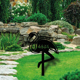 Custom Flamingo Address Garden Stake - BrossHome Metal Wall Art