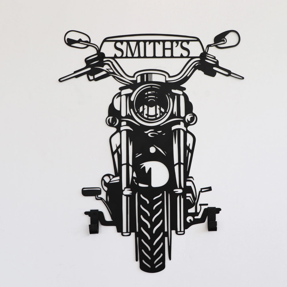 Custom Helmet Holder Motorcycle Custom Metal Wall Art - BrossHome Metal Wall Art