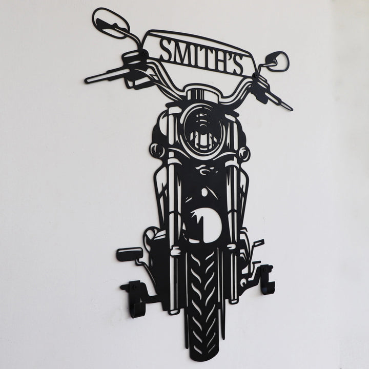 Custom Helmet Holder Motorcycle Custom Metal Wall Art - BrossHome Metal Wall Art
