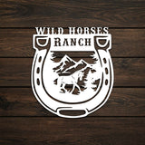 Custom Horseshoe Metal Garden Sign Wall Art Decor - BrossHome Metal Wall Art