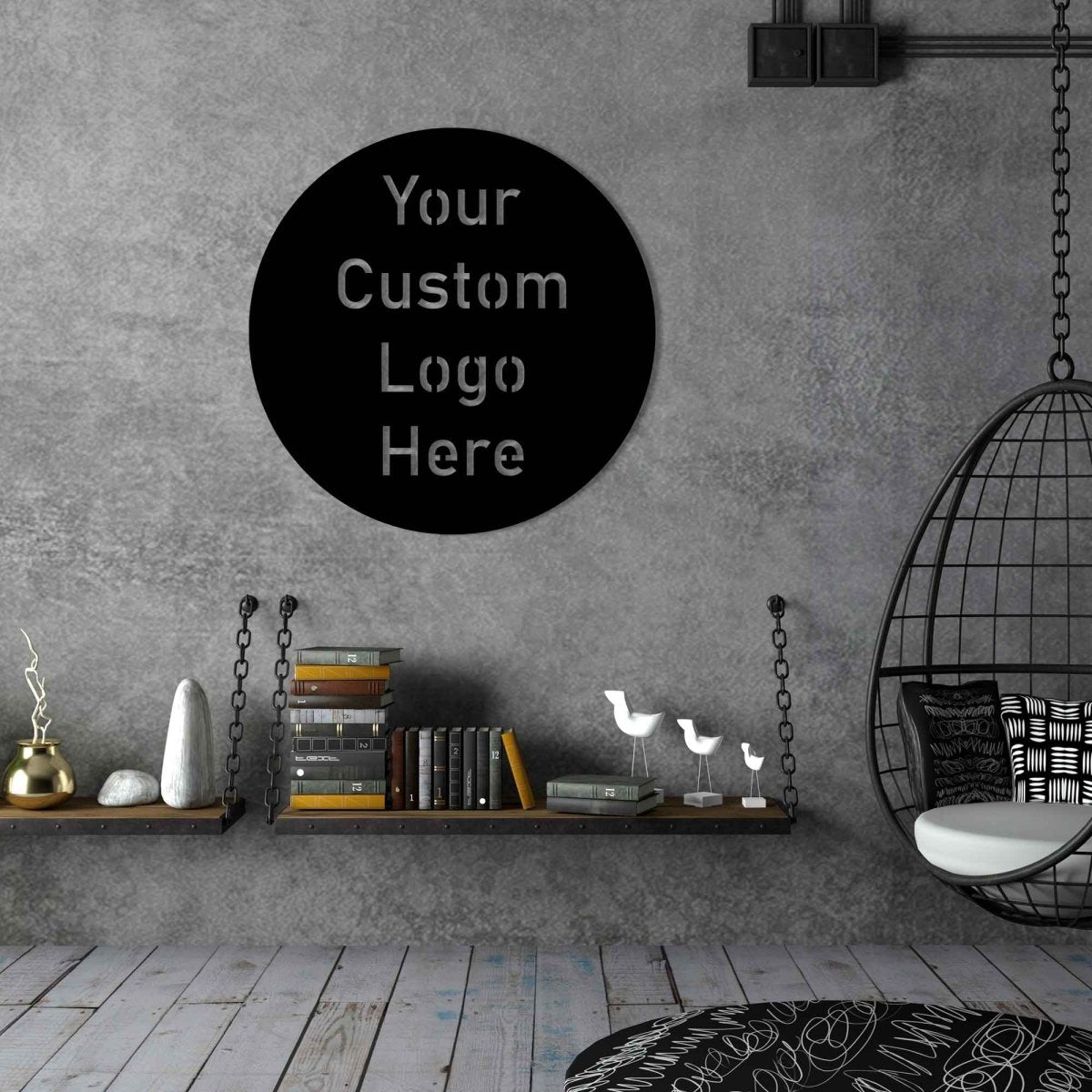 Custom Logo Metal Sign Wall Decor - BrossHome Metal Wall Art