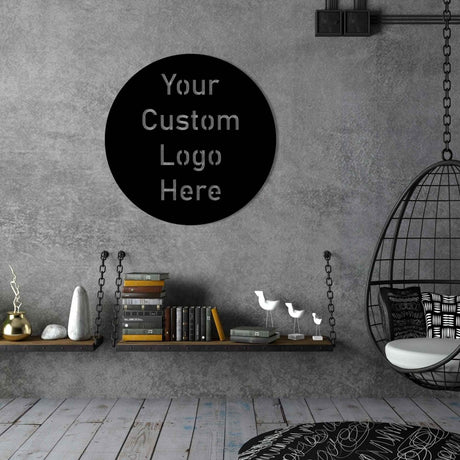 Custom Logo Metal Sign Wall Decor - BrossHome Metal Wall Art