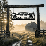 Custom Metal Farm Sign – The Anderson Farm – Established 1972 - BrossHome Metal Wall Art
