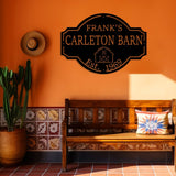 Custom Metal Farm Sign (With Family Name and Established Date) - BrossHome Metal Wall Art