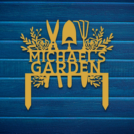 Custom Metal Garden Sign Stake Decor - BrossHome Metal Wall Art