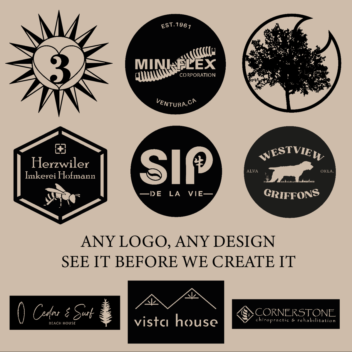 Custom Metal Logo Wall Art - BrossHome Metal Wall Art