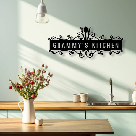 Custom Metal Wall Art For Kitchen - BrossHome Metal Wall Art