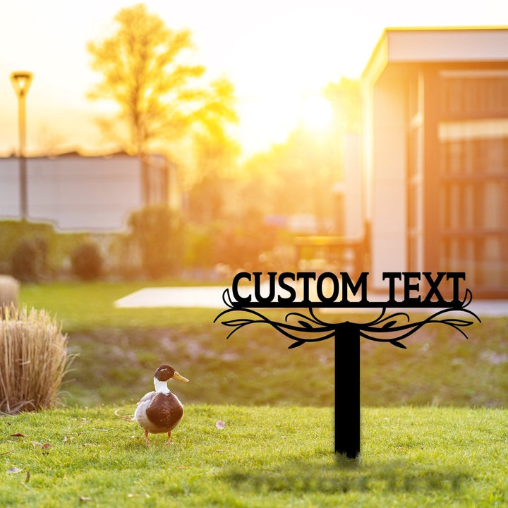 Custom Stake Metal Garden Sign - BrossHome Metal Wall Art