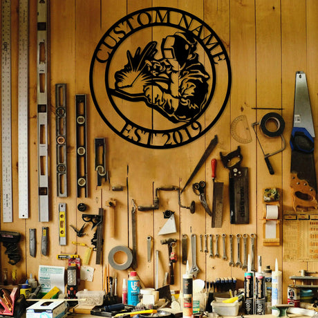 Custom Welder's Pride Emblem - BrossHome Metal Wall Art