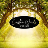 Customizable Garden Welcome Sign - BrossHome Metal Wall Art