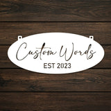 Customizable Garden Welcome Sign - BrossHome Metal Wall Art
