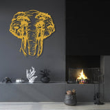 Elephant Tree Metal Wall Decor - BrossHome Metal Wall Art