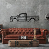 F150 Super Snake Sport Silhouette Metal Wall Art - BrossHome Metal Wall Art