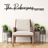Family Name Metal Signs - BrossHome Metal Wall Art