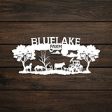 Farm Custom Metal Garden Sign Wall Art Decor - BrossHome Metal Wall Art