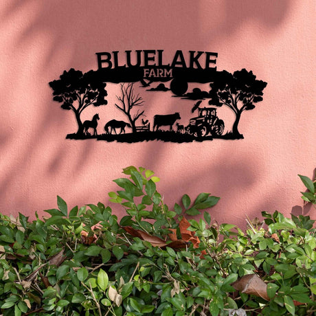 Farm Custom Metal Garden Sign Wall Art Decor - BrossHome Metal Wall Art