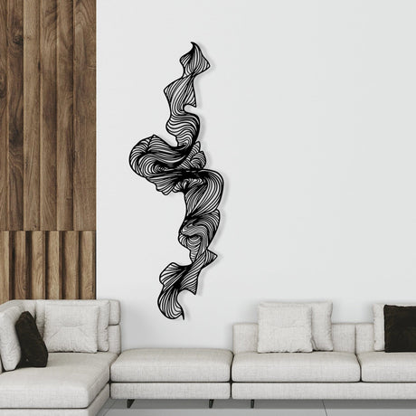 Fluid Motion Metal Wall Art - BrossHome Metal Wall Art