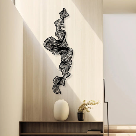 Fluid Motion Metal Wall Art - BrossHome Metal Wall Art