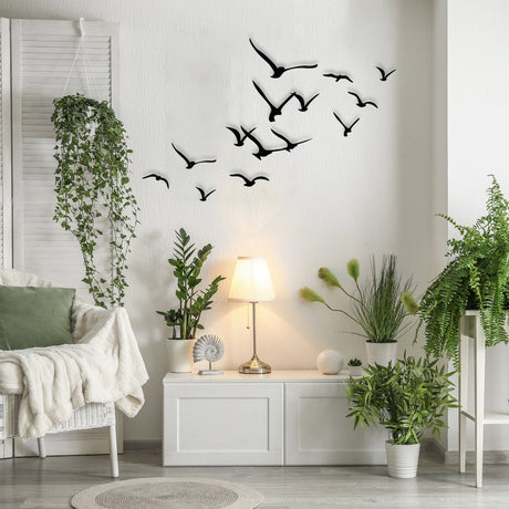 Flying Birds Metal Wall Art - BrossHome Metal Wall Art