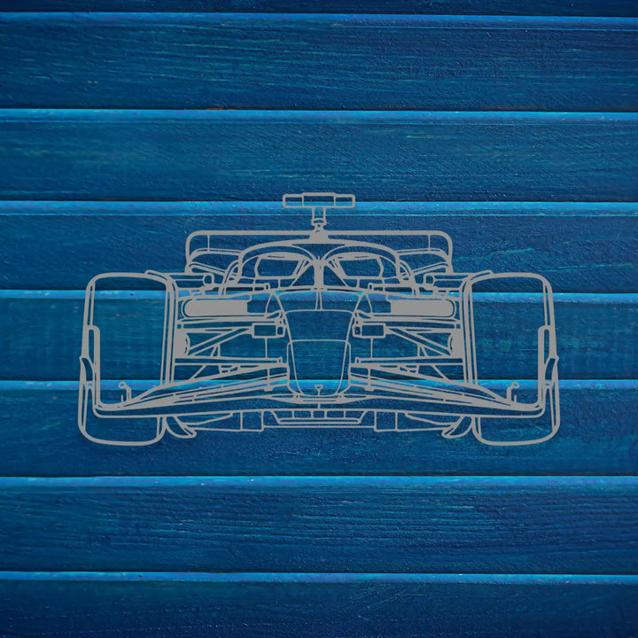 Formula 1 Silhouette Metal Wall Decor - BrossHome Metal Wall Art